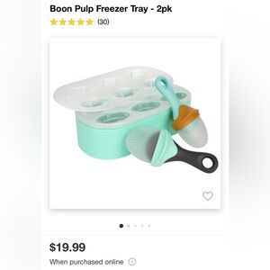 Boon teething feeder pops with freezer tray